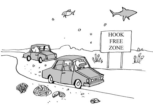 Hook Free Zone.