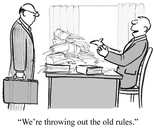 'We're throwing out the old rules.'