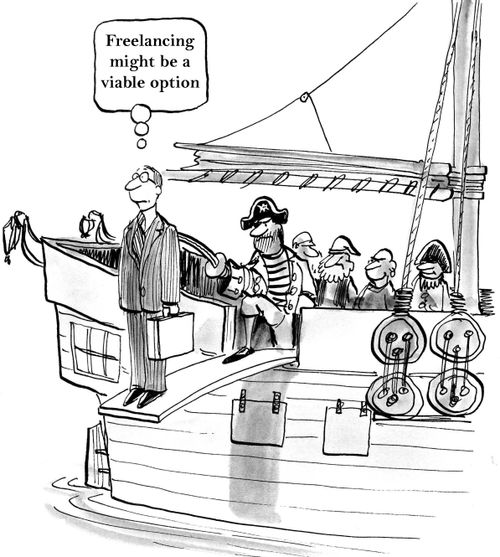'Freelancing might be a viable option.'