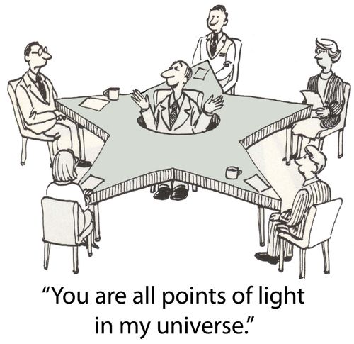 'You are all points of light in my universe.'