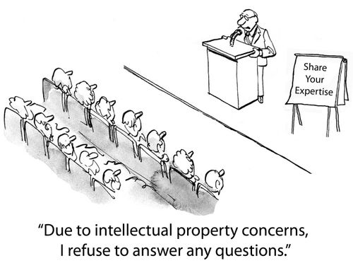 'Due to intellectual property concerns, I refuse to answer any questions.'