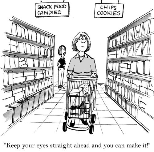 'Keep your eyes straight ahead and you can make it!'