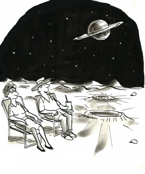 Vacation on the Moon.