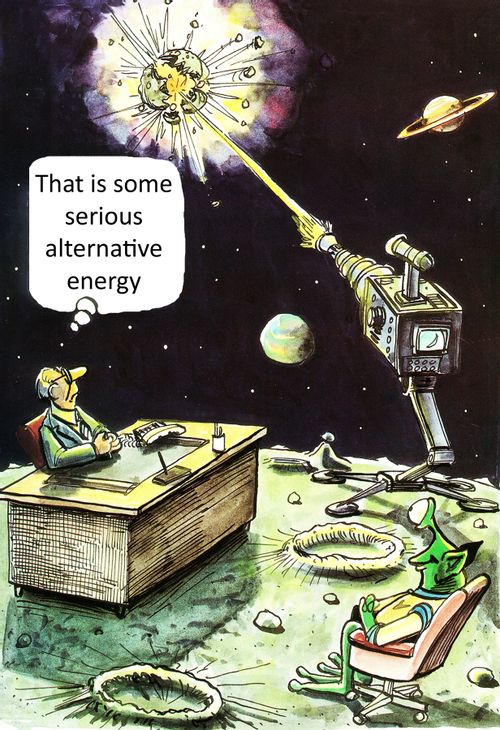 'That is some serious alternative energy.'