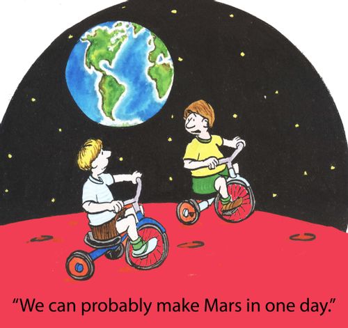 'We can probably make Mars in one day.'