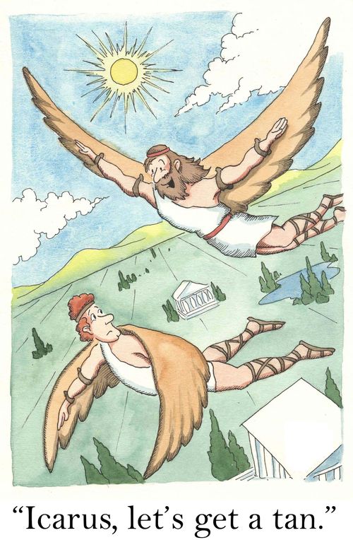 'Icarus, let's get a tan.'