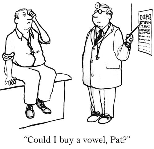 'Could I buy a vowel, Pat?'