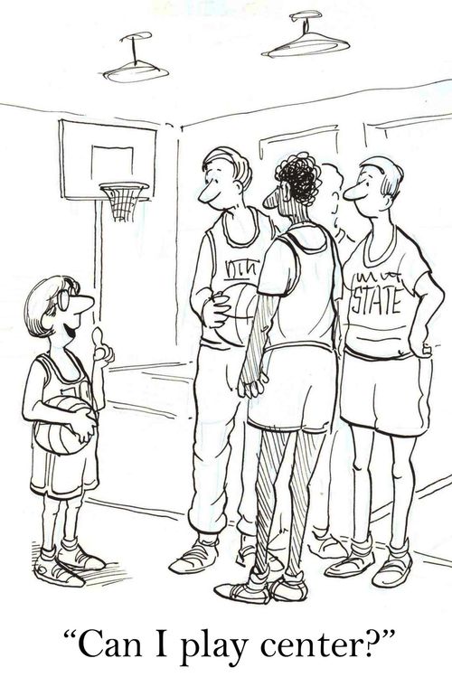 'Can I play center?'