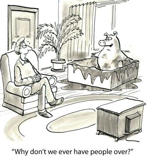 'Why don't we ever have people over?'