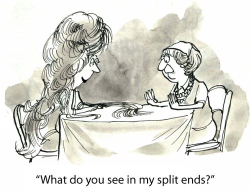 'What do you see in my split ends?'