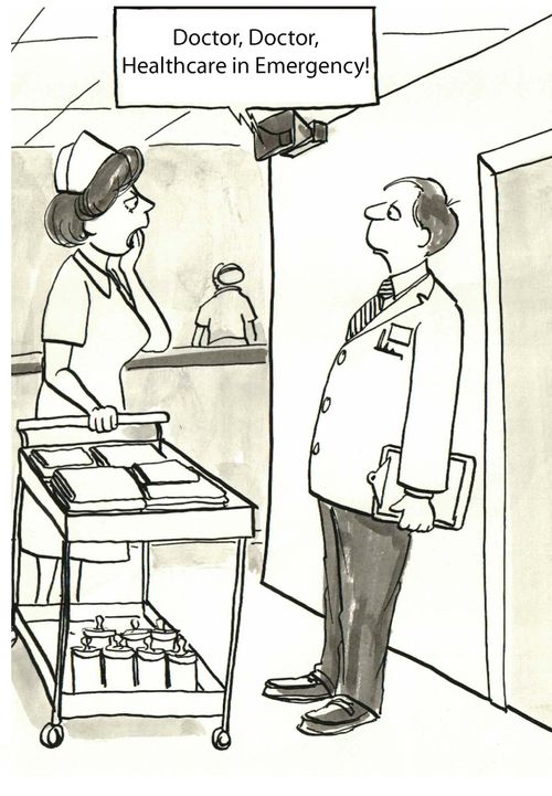 'Doctor, doctor, healthcare in emergency!'