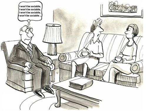 'I won't be sociable, I won't be ....'