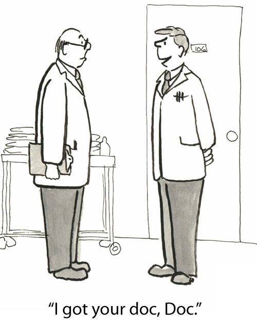 'I got your doc, Doc.'
