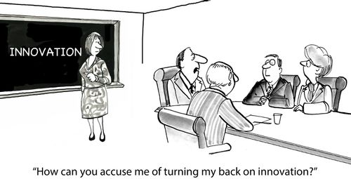'How can you accuse me of turning my back on innovation?'