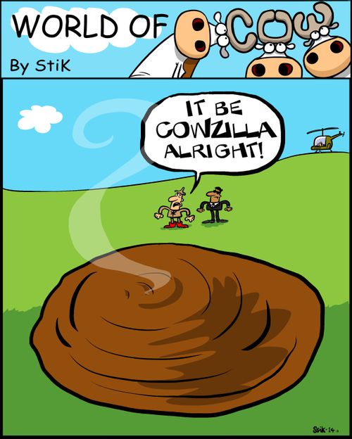 'It be Cowzilla alright.'