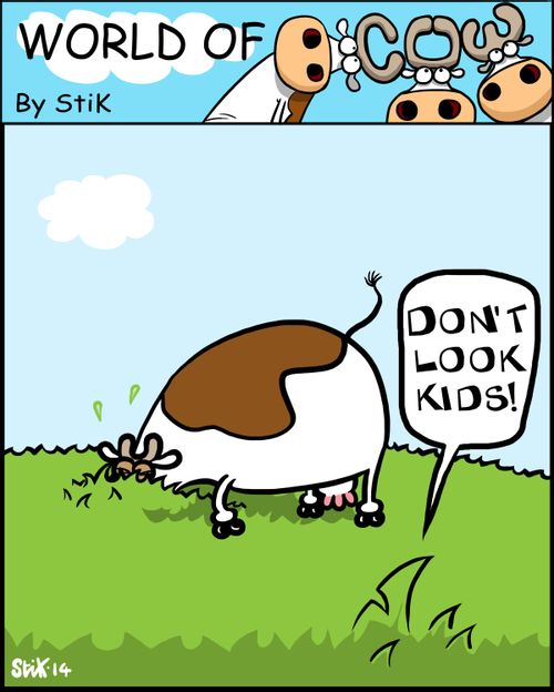 'Don't look kids!'