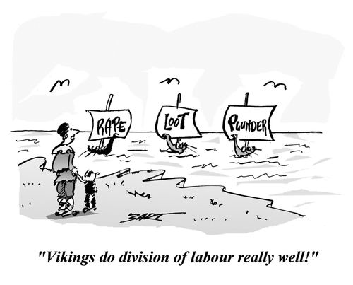 'Vikings do division of labour really well!'