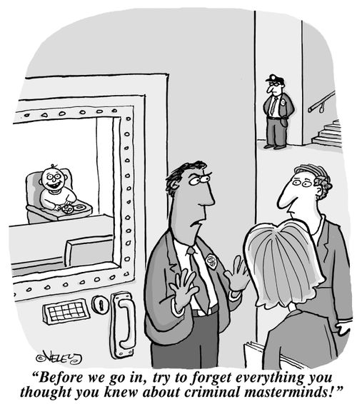 'Before we go in, try to forget everything you thought you knew about criminal masterminds!'