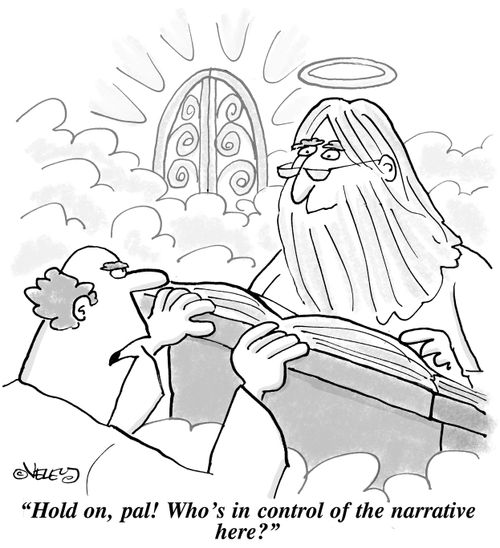 'Hold on, pal! Who's in control of the narrative here?'