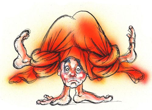 Yoga Accident.