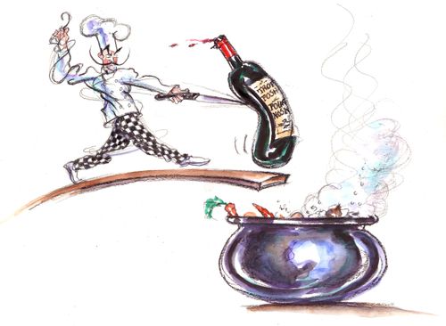 Wine Walking the Plank