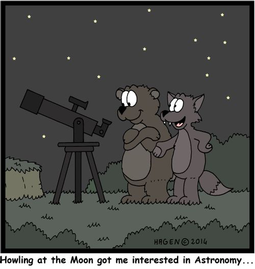 'Howling at the Moon got me interested in Astronomy...'