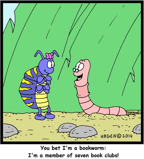 'You bet I'm a bookworm: I'm a member of seven book clubs!'