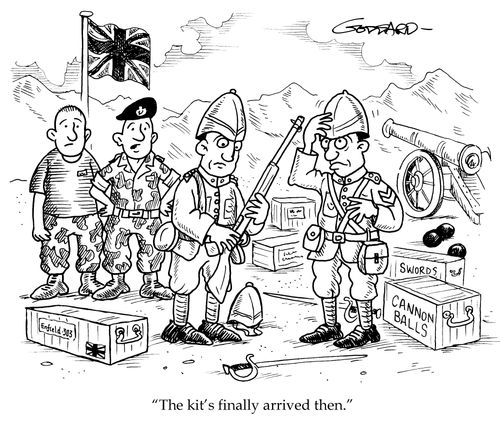 'The kit's finally arrived then.'