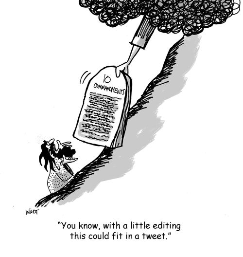 'You know, with a little editing this could fit in a tweet.'