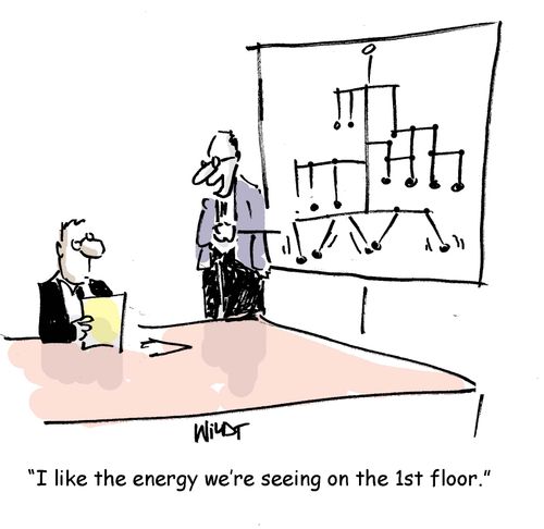 'I like the energy I'm seeing on the first floor.'