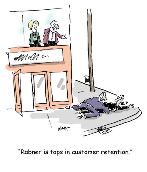 'Rabner is tops in customer retention.'