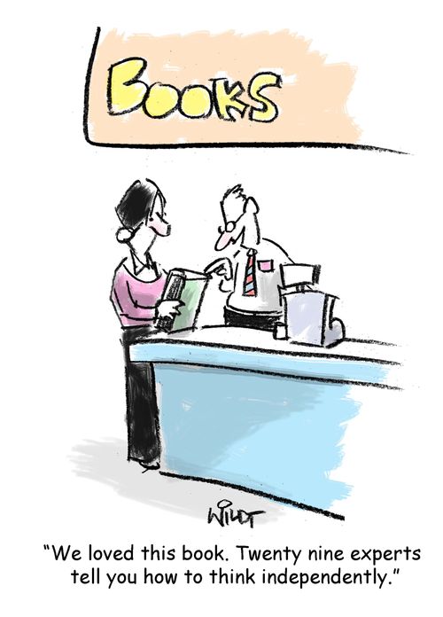 'We loved this book. Twenty nine experts tell you how to think independently.'