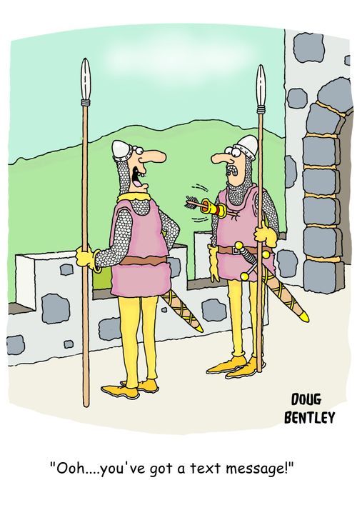 'Ooh....you've got a text message!'