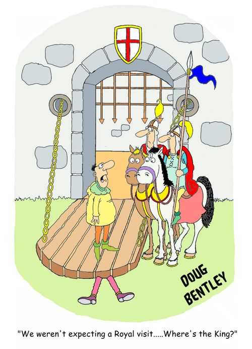 'We weren't expecting a Royal visit.....Where's the King?'