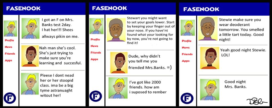 Why you shouldn't friend your teacher online.