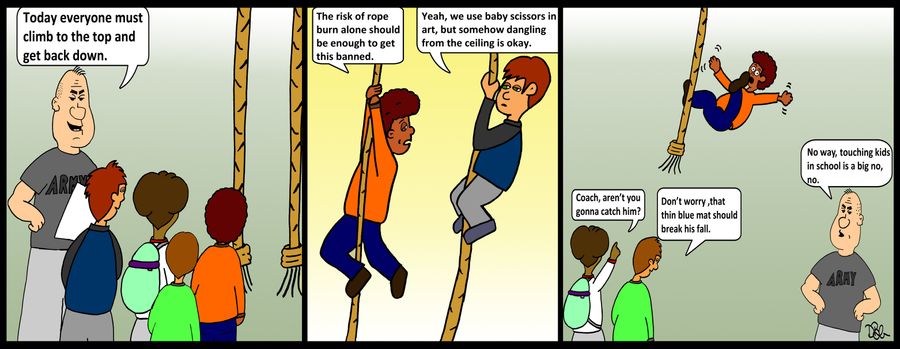 'The risk of rope burn alone should be enough to get this banned.'