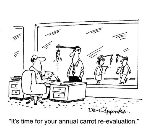 'It's time for your annual carrot re-evaluation.'