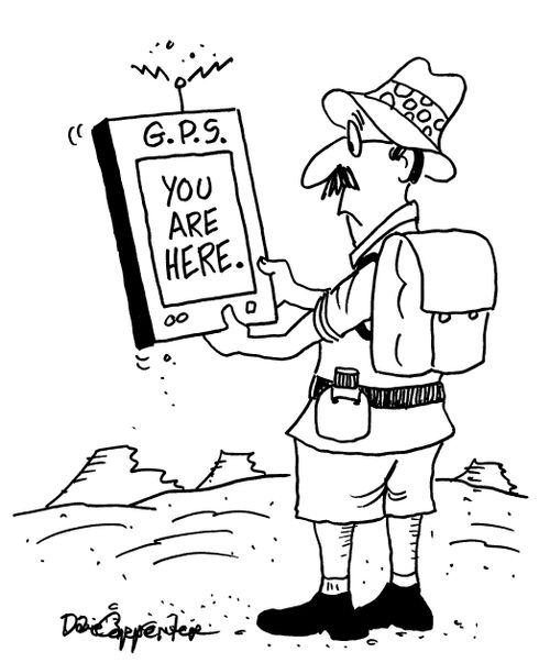 G.P.S.: You Are Here. 