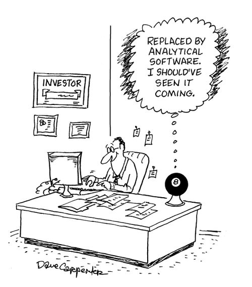 'Replaced by analytical software. I should have seen it coming.