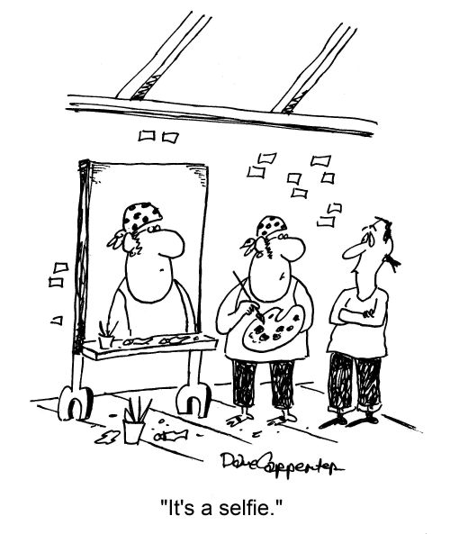 'It's a selfie.'