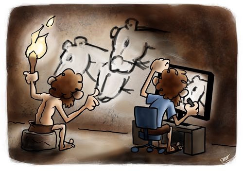 Visual Effects Cave Man