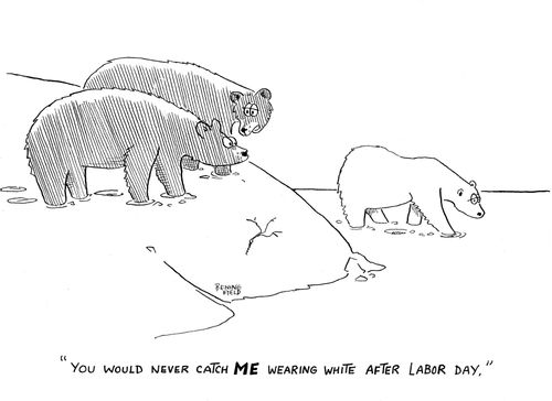 'You would never catch ME wearing white after labor day.'
