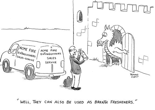 'Well, they can also be used as breath fresheners.'