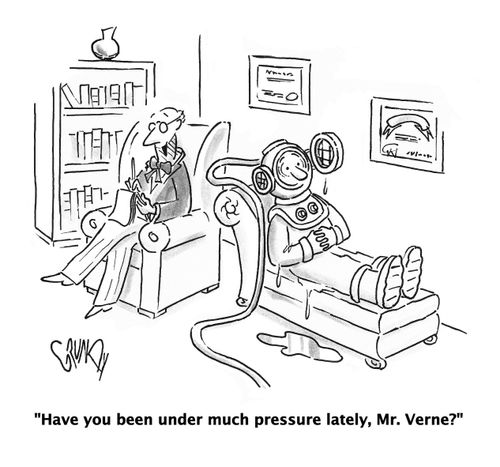 'Have you been under much pressure lately, Mr. Verne?'