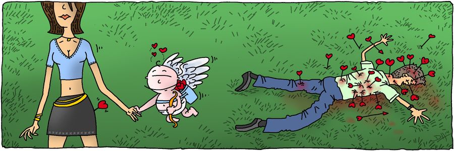 Cupid finds love.