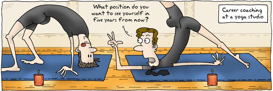 Career coaching at a yoga studio