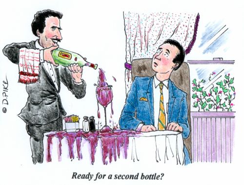 'Ready for a second bottle?'