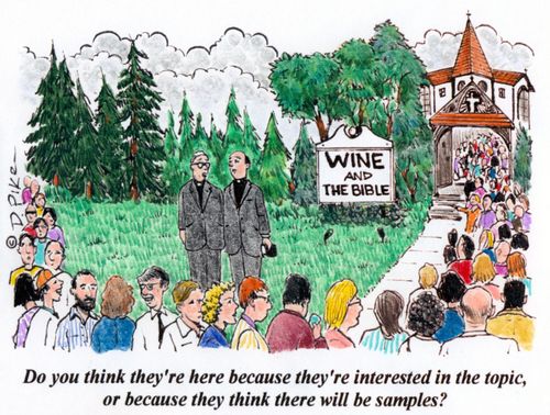 'Do you think they're here because they're interested in the topic, or because they think there will be samples?'