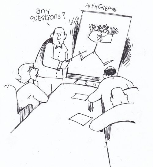 'Any questions?'