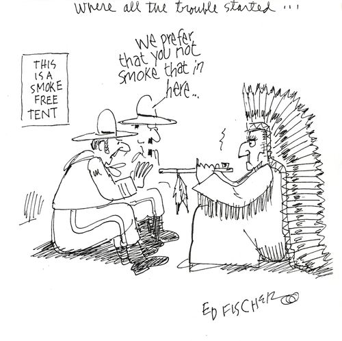'We prefer that you not smoke that in here...'